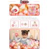 Heopeis Ball Pit Balls - 2.7inch Plastic Ball Play Balls BPA Free Phthalate Free Non-Toxic Play Balls for Children Ball Pit Party Brithday Ball Pool Tent. (Red/Pink/White/Gold) view 3