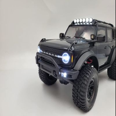 Front Bumper for Traxxas 1/18 TRX4M Bronco RC Car, Nyloy RC Front Protection Bumper with Srews