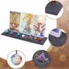 CRASPIRE Tarot Card kit Wooden Tarot Card Stand Holder with Altar Tablecloth 7Pc Chakra Pendant Crystal Gemstone Challenge Coin Divination Tools Tarot Card Accessories view 4