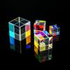 RGB X Cube Prism Cross Dichroic Physics Teaching Polyhedron Small House Decoration Rainbow Lens (Color : 18mm 6-Sided Prism) view 4