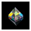 RGB X Cube Prism Cross Dichroic Physics Teaching Polyhedron Small House Decoration Rainbow Lens (Color : 20mm Pyramid) view 1