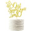 Arthsdite Out Single Digits I'm 10 Cake Topper Double Digits 10 Cake Decoration Happy 10th Bithday Decorations for Boys Girls 10th Birthday Decorations - Gold Glitter view 1