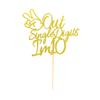 Arthsdite Out Single Digits I'm 10 Cake Topper Double Digits 10 Cake Decoration Happy 10th Bithday Decorations for Boys Girls 10th Birthday Decorations - Gold Glitter view 2