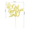 Arthsdite Out Single Digits I'm 10 Cake Topper Double Digits 10 Cake Decoration Happy 10th Bithday Decorations for Boys Girls 10th Birthday Decorations - Gold Glitter view 3