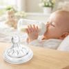 4pcs Bottle Nipples Transparent Soft Silicone Baby Bottles Nipples for 6 to 12 Month Old Infant view 4