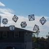 DND Polyhedral Dice Sun Catching Window Clings - 7 Piece Set - Prism Rainbow Maker view 2