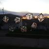 DND Polyhedral Dice Sun Catching Window Clings - 7 Piece Set - Prism Rainbow Maker view 4