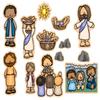 Jesus Feeds The 5000 Bible Felt Board Story for Flannel Boards view 1