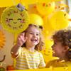 APINATA4U Smiling Cute Sun Pinata, Yellow Emoji Themed Party Decoration, Sunshine Birthday Party Supplies, Planet Themed Kids Party Pinata, Happy Sun Decoration for Kids, Smiling Gift for Kids view 2