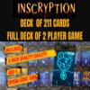 Inscryption Card Game with 211 Laminated Cards. Fully Eligible for 2 Player Game view 1