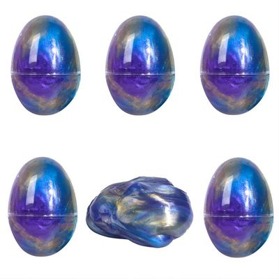 JDSTY 6 Pack Galaxy Slime Eggs Stress Relief Toys for Kids Boys Girls Easter Basket Stuffers Gifts Party Favors Filled Egg for Kids Boys Girls Toddlers