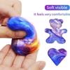 JDSTY 6 Pack Galaxy Slime Eggs Stress Relief Toys for Kids Boys Girls Easter Basket Stuffers Gifts Party Favors Filled Egg for Kids Boys Girls Toddlers view 3