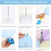 118 PCS Balloon Arch Kit, 10 Ft Adjustable Balloon Arch Stand with Water Fillable Base and Balloon Garland Kit for Wedding Graduation and Birthday DIY Party Supplies Halloween Decorations view 3
