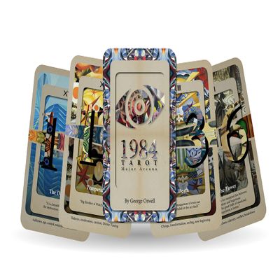 Ibiza Tarot 1984 Tarot - Major Arcana - George Orwell | Fortune Telling Tarot Cards Deck for Beginners | Authentic Tarot Experience - Set of 22 Cards