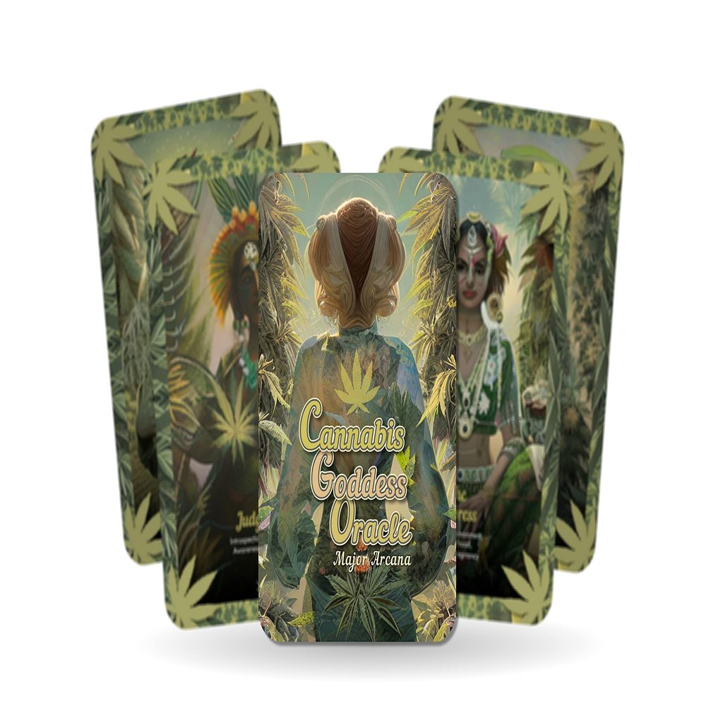 Ibiza Tarot Cannabis Goddess Oracle - Major Arcana - Cannabis Inspired Tarot | Fortune Telling Tarot Cards Deck for Beginners | Authentic Tarot Experience - Set of 22 Cards