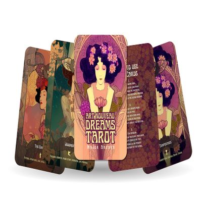 Ibiza Tarot Art Nouveau Tarot - Major Arcana Cards | Fortune Telling Oracle Cards Deck for Beginners | Authentic Tarot Experience - Set of 24 Cards