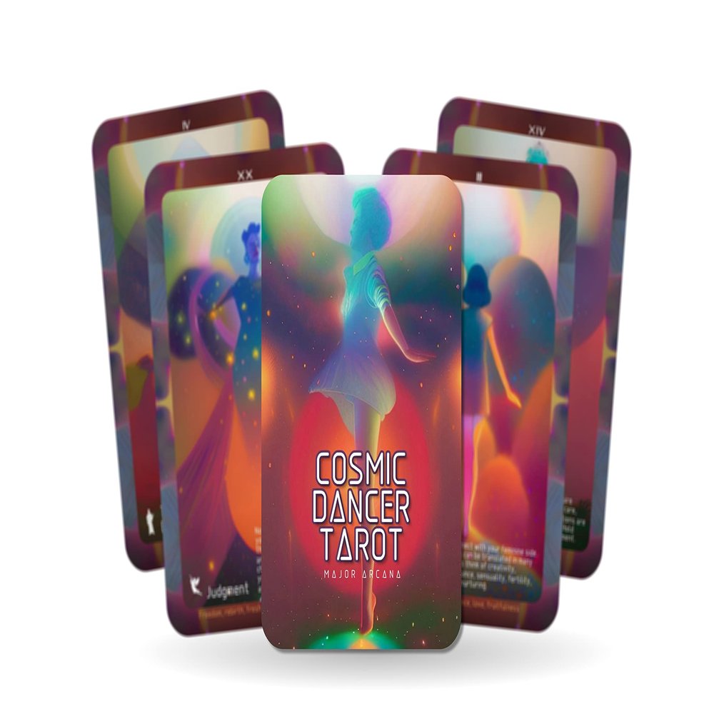 Ibiza Tarot- Cosmic Dancer Tarot - 22 Major Arcana| Fortune Telling Tarot Cards Deck for Beginners| Authentic Tarot Experience - Set of 22 Cards