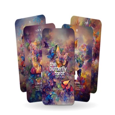 Ibiza Tarot The Butterfly Tarot - Major Arcana Cards | Fortune Telling Tarot Cards Deck for Beginners | Authentic Tarot Experience - Set of 22 Cards