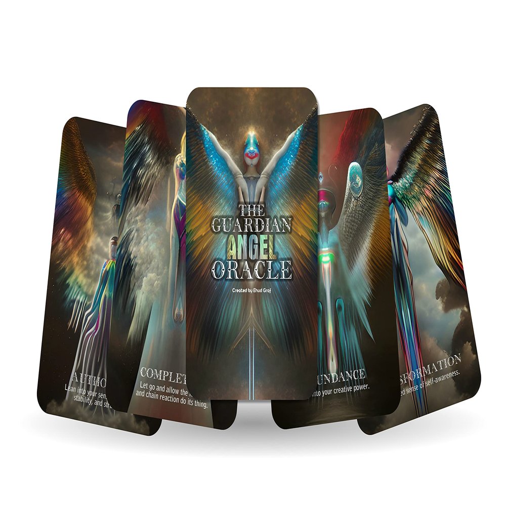 Ibiza Tarot The Guardian Angel Oracle - Angel Cards | Fortune Telling Oracle Cards Deck for Beginners | Authentic Experience - Set of 24 Cards