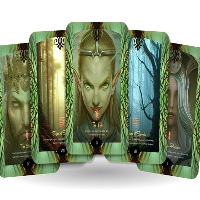 Forest of The Elves Tarot - 78 Cards - Magical Elves