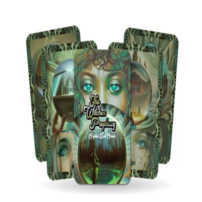 Ibiza Tarot The Witches Prophecy - Crystal Ball Oracle Cards | Fortune Telling Oracle Cards Deck for Beginners | Authentic Experience - Set of 24 Cards