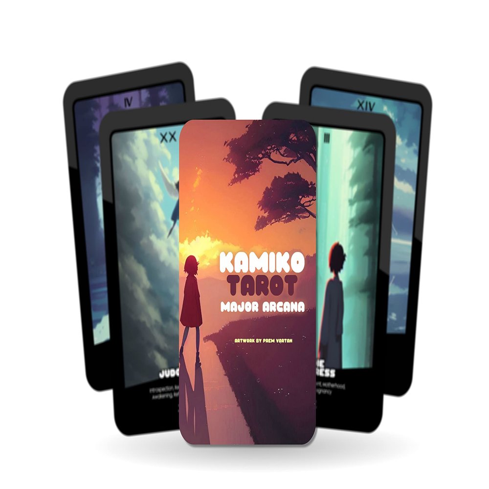 Kamiko Tarot - Major Arcana - Anime Tarot - Kanji Numbers