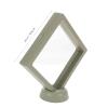 4sets Miniature Display Case Transparent Holders for Collectibles Figures Medals Chic Design Space-Saving Showcase for Home Decor for Plates view 2