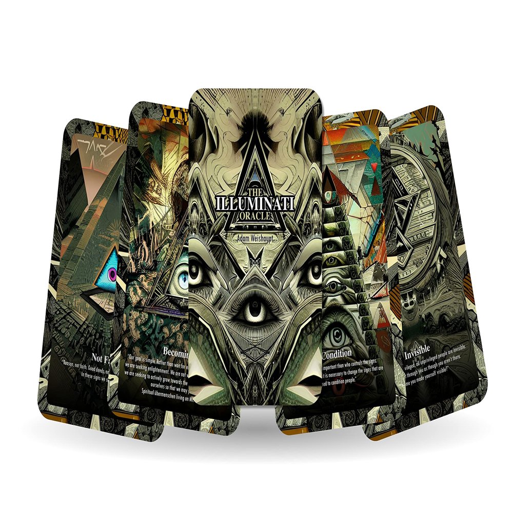 Ibiza Tarot The Illuminati Oracle - Adam Weishaupt Cards | Fortune Telling Oracle Cards Deck for Beginners | Authentic Experience - Set of 23 Cards