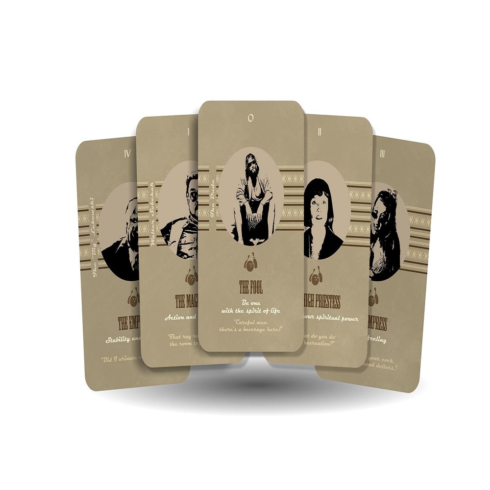 Ibiza Tarot-The Lebowski Tarot - 22 Major Arcana| Fortune Telling Tarot Cards Deck for Beginners| Authentic Tarot Experience - Set of 22 Cards