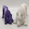 3D Printed Wolf - Customizable, Made to Order Articulated Fidget Toy (Large, Black) view 3