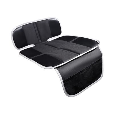Car Seat Protector for Child Car Seat, Non-Slip Waterproof Car Seat Protector for Leather Seats with Thick Padding and Mesh Storage Pockets, Baby Seat Protectors Under Carseat