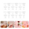 SEWACC Miniatures 24pcs Ice Cream Glass Bowls 1/12 Scale Cups for Miniature Accessories Photo Props Foodie Mini Brands Toy view 2