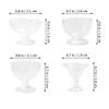 SEWACC Miniatures 24pcs Ice Cream Glass Bowls 1/12 Scale Cups for Miniature Accessories Photo Props Foodie Mini Brands Toy view 3
