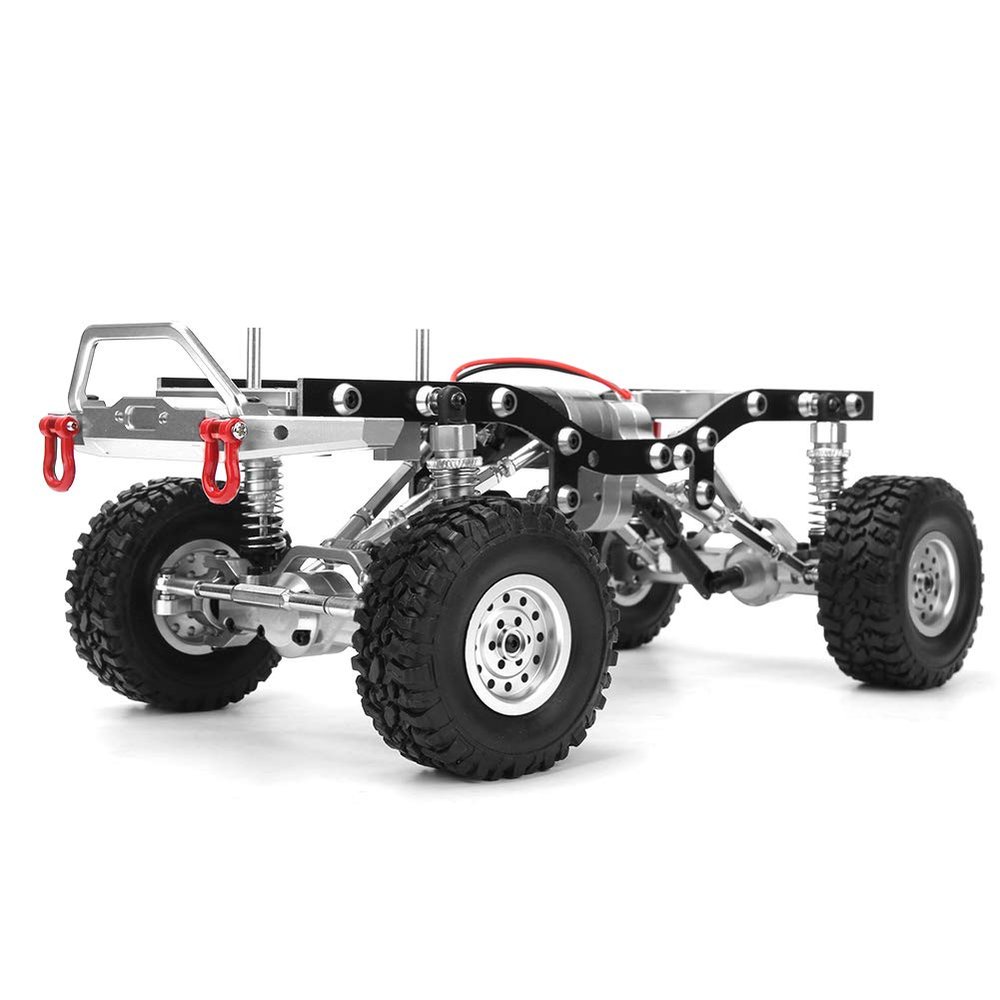 VBESTLIFE 1/16 RC Car Frame,Car Frame Upgrade Part with Electronic Devices Fit for C24 C14 1/16 RC Car (Silver)