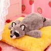ARELUX Soft 18in Raccoon Stuffed Animals: Raccoon Plush Cute Cuddly Body Pillow Hug Sleeping Fluffy Wild Animal Toys Bed Decor Plushie Doll Friends Family Member view 3