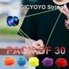 MAGICYOYO 30 Pack Professional Yoyo String for Responsive Yo-yo & Unresponsive, 100% Polyester Yoyos Strings Replacement for Plastic, Metal Yo-Yos ( Blue, Green, White, Yellow, Orange Kit Mixed) view 4