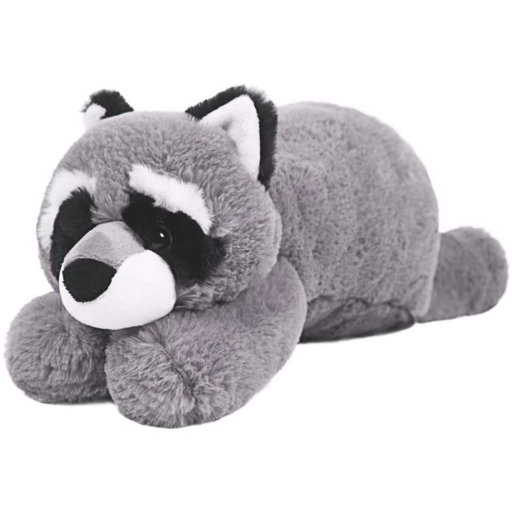 ARELUX Soft 22in Raccoon Stuffed Animals: Raccoon Plush Cute Cuddly Body Pillow Hug Sleeping Fluffy Wild Animal Toys Bed Decor Plushie Doll Friends Family Member