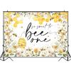 Avezano Bee Birthday Party Decorations So Sweet to Bee One 1st Birthday Backdrop Kids Sweet One Theme Birthday Photoshoot Background Cake Table Banners (7x5ft) view 4