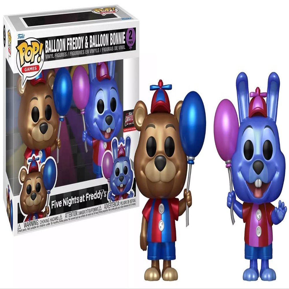 Funko Pop Five Nights at Freddys Balloon Freddy and Balloon Bonnie 2 Pack