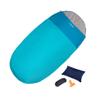 pistro Single Sleeping Bag Waterproof Double-Sided Zipper for Festival Cold Weather Hiking Childrens Adults - 1.6kg, Blue view 1