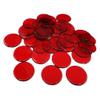 pistro 100pcs Poker Chips Bingo Chips Markers Plastic Counter Game Tokens for Board Games - Red view 1