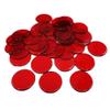 pistro 100pcs Poker Chips Bingo Chips Markers Plastic Counter Game Tokens for Board Games - Red view 3