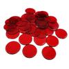 pistro 100pcs Poker Chips Bingo Chips Markers Plastic Counter Game Tokens for Board Games - Red view 4
