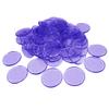 pistro 100pcs Poker Chips Bingo Chips Markers Plastic Counter Game Tokens for Board Games - Purple view 3