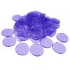pistro 100pcs Poker Chips Bingo Chips Markers Plastic Counter Game Tokens for Board Games - Purple view 4