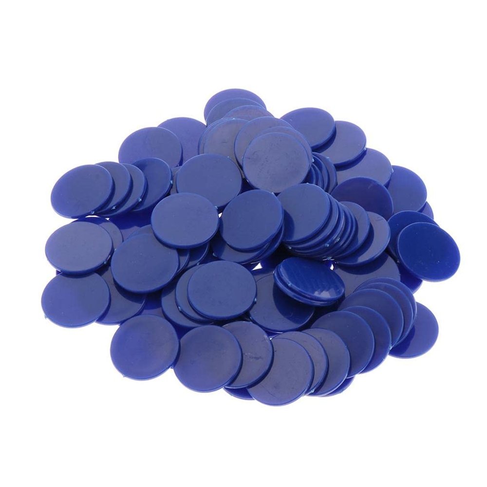 pistro 25MM Barreled Plastic Coin Chip Money 100 Barrels A Barrel Plane Boundless - Blue, 0.98in
