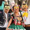 Bucherry 54 Pieces Cinco De Mayo Sombrero Hats Mexican Beaded Necklace Paper Eyewear Fiesta Party Supplies Bulk for Mexican Day Decorations view 2