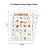 mermermu 5"x7" Camping Bingo Game Cards (24 Kinds), Campground Activity for Family, Outdoor Indoor, Hiking, Road Trip Activities, Camp Birthday Theme, Campfire Bingo view 3