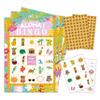 mermermu 5"x7" Hawaiian Bingo Game Cards (24 Kinds), Luau Aloha Tropical Summer Party Game, Outdoor Indoor, Hiking, Trip Activities, Family Vacation Travel Bingo, Activity Games -010alohal view 1
