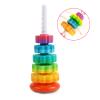 LUCKFUTURE Spinning Stacking Toys, Educational Toddler Toy Stacking Rings Baby Toys, Montessori Toy for Girls and Boys, Spin Gears Christmas Birthday Gift for 1-3 Year Old view 3